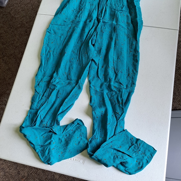 Vintage Z Warren Turquoise Jumpsuit - Picture 3 of 9
